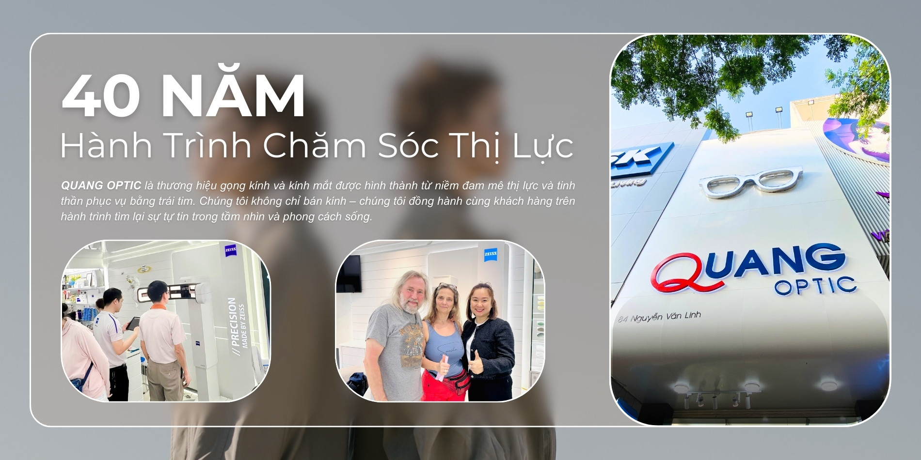 Quang Opptic 40 năm hình trình chăm sóc thị lực