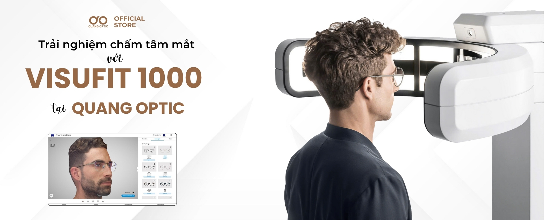 cham tam mat visufit 1000 tai Quang Optic