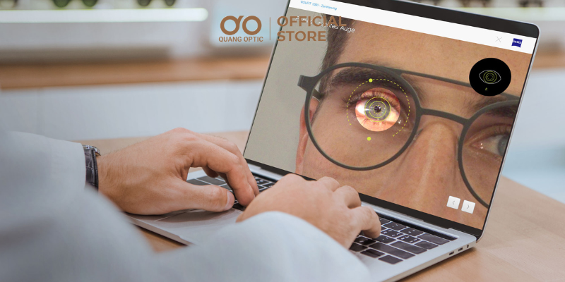 Đo tâm mắt bằng Visufit 1000 tại Quang Optic 3 Hệ thống 9 camera siêu định vị