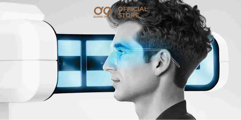 Đo tâm mắt bằng Visufit 1000 tại Quang Optic 4 Tính toán chính xác các thông số cá nhân hóa