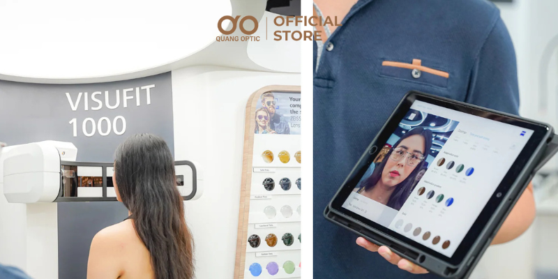 So sánh Visufit 1000 với đo tâm mắt thủ công